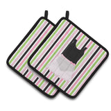 Caroline'S Treasures Ballerina Leotard & Skirt Pair Of Pot Holders, 7.5Hx7.5W, Multicolor