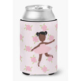 Caroline'S Treasures Ballerina African American Ponytails Can Or Bottle Hugger, Can Hugger, Multicolor