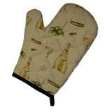 Caroline'S Treasures Bb5194Ovmt White Wine On Linen Oven Mitt, 12 H X 8.5 W, Multicolor