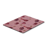 Caroline'S Treasures Red Wine On Linen Mouse Pad, Hot Pad Or Trivet, 7.75X9.25, Multicolor (Bb5195Mp)