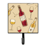 Caroline'S Treasures Red And White Wine Wall Hook, Small, Multicolor