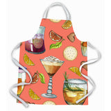Caroline'S Treasures Drinks & Cocktails Salmon Apron, Large, Multicolor