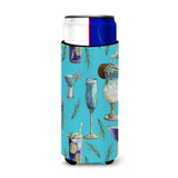 Caroline'S Treasures Drinks & Cocktails Blue Michelob Ultra Hugger For Slim Cans, Slim Can, Multicolor