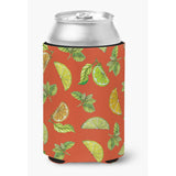 Caroline'S Treasures Lemons, Limes & Oranges Can Or Bottle Hugger, Can Hugger, Multicolor