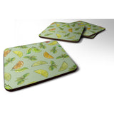 Caroline'S Treasures Bb5206Fc Lemons, Limes & Oranges Foam Coaster (Set Of 4), 3.5, Multicolor
