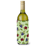 Caroline'S Treasures Bb5208Literk Berries In Green Wine Bottle Beverage Insulator Hugger, 750Ml, Multicolor