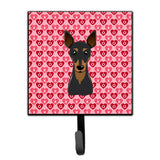 Caroline'S Treasures Min Pin Hearts Wall Hook, Small, Multicolor