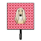 Caroline'S Treasures Afghan Hound Hearts Wall Hook, Small, Multicolor