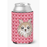 Caroline'S Treasures Chihuahua Hearts Can Or Bottle Hugger, Multicolor