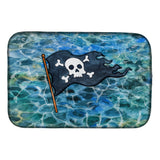 Caroline'S Treasures Pirate Flag Dish Drying Mat, 14 X 21, Multicolor