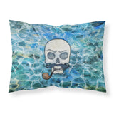 Caroline'S Treasures Skeleton Skull Pirate Pillowcase, Standard, Multicolor