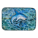 Caroline'S Treasures Shark Dish Drying Mat, 14 X 21