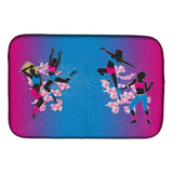 Caroline'S Treasures Hip Hop In Pink Blue Dish Drying Mat, 14 X 21