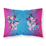 Caroline'S Treasures Hip Hop In Pink Blue Printed, Polyester, 250 Thread Count, Envelope Closure Pillowcase, Standard, Multico