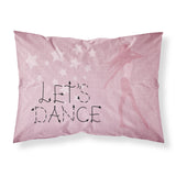Caroline'S Treasures Let'S Dance Linen Pink Pillowcase, Standard, Multicolor