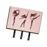 Caroline'S Treasures Dancers Linen Pink Wall Hook, Triple, Multicolor