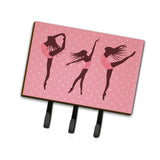 Caroline'S Treasures Dancers Linen Pink Polkadots Wall Hook, Triple