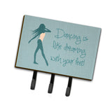 Caroline'S Treasures Dancing Is Like Dreaming #2 Wall Hook, Triple, Multicolor
