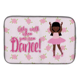 Caroline'S Treasures Ballet Long Hair African American Dish Drying Mat, 14 X 21, Multicolor