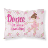 Caroline'S Treasures Ballet Dance Brunette Printed, Polyester, 250 Thread Count, Envelope Closure Pillowcase, Standard, Multic