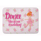 Caroline'S Treasures Ballet Dance Red Hair Floor Mat, 19 H X 27 W, Multicolor