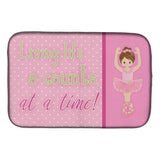 Caroline'S Treasures Ballet In 8 Counts Brunette Dish Drying Mat, 14 X 21, Multicolor