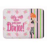 Caroline'S Treasures Ballet Dance Stripes Red Hair Floor Mat, 19 H X 27 W, Multicolor