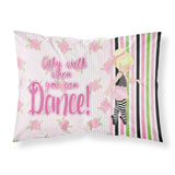 Caroline'S Treasures Ballet Dance Stripes Blonde Pillowcase, Standard, Multicolor