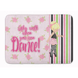 Caroline'S Treasures Ballet Dance Stripes Blonde Floor Mat, 19 H X 27 W, Multicolor