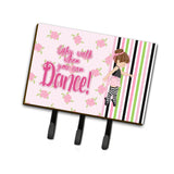 Caroline'S Treasures Ballet Dance Stripes Brunette Wall Hook, Triple, Multicolor