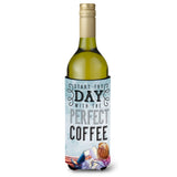 Caroline'S Treasures Bb5404Literk Start The Day Coffee Sign Wine Bottle Beverage Insulator Hugger, 750Ml, Multicolor