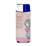 Caroline'S Treasures Mom Forever In My Heart Michelob Ultra Hugger For Slim Cans, Multicolor