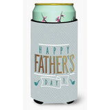 Caroline'S Treasures Happy Father'S Day Tall Boy Beverage Insulator Hugger, Multicolor