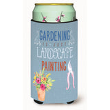 Caroline'S Treasures Gardening Is Landscape Painting Tall Boy Beverage Insulator Hugger, Multicolor