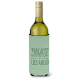 Caroline'S Treasures Bb5452Literk Greatest Adventure Lies Ahead Wine Bottle Beverage Insulator Hugger, 750Ml, Multicolor
