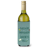 Caroline'S Treasures Bb5472Literk Education Is Movement Teacher Wine Bottle Beverage Insulator Hugger, 750Ml, Multicolor