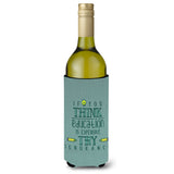 Caroline'S Treasures Bb5473Literk Education Is Expensive Teacher Wine Bottle Beverage Insulator Hugger, 750Ml, Multicolor