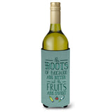 Caroline'S Treasures Bb5474Literk Education Fruits Are Sweet Teacher Wine Bottle Beverage Insulator Hugger, 750Ml, Multicolor,