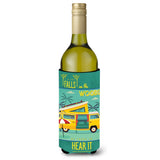 Caroline'S Treasures Bb5481Literk Be In The Woods Camper Van Wine Bottle Beverage Insulator Hugger, 750Ml, Multicolor