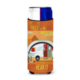 Caroline'S Treasures Be In The Woods New Camper Michelob Ultra Hugger For Slim Cans, Multicolor