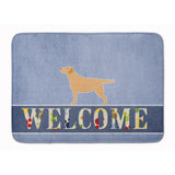 Caroline'S Treasures Yellow Labrador Retriever Welcome Floor Mat, 19 X 27, Multicolor