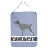 Caroline'S Treasures German Wirehaired Pointer Welcome Metal Print, 16 X 12, Multicolor