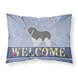 Caroline'S Treasures Polish Lowland Sheepdog Dog Welcome Pillowcase, Standard,