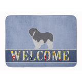 Caroline'S Treasures Polish Lowland Sheepdog Dog Welcome Floor Mat, 19 X 27, Multicolor