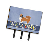 Caroline'S Treasures Pekingese Welcome Wall Hook, Triple, Multicolor