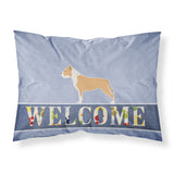 Caroline'S Treasures Welcome Staffordshire Bull Terrier Pillowcase, Standard