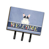 Caroline'S Treasures French Bulldog Piebald Welcome Wall Hook, Triple, Multicolor