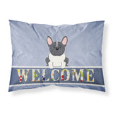 Caroline'S Treasures French Bulldog Black White Welcome Pillowcase, Standard, Multicolor