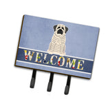 Caroline'S Treasures Mastiff Brindle White Welcome Wall Hook, Triple, Multicolor