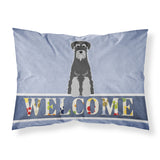 Caroline'S Treasures Standard Schnauzer Black Grey Welcome Pillowcase,